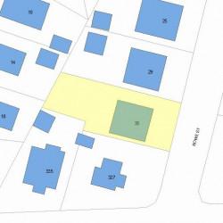 35 Rowe St, Newton, MA 02466 plot plan