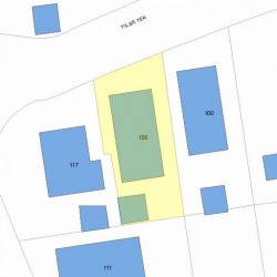 106 Tyler Ter, Newton, MA 02459 plot plan