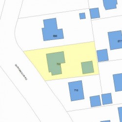 700 Quinobequin Rd, Newton, MA 02468 plot plan