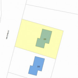 226 Waltham St, Newton, MA 02465 plot plan