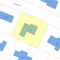 30 Burdean Rd, Newton, MA 02459 plot plan