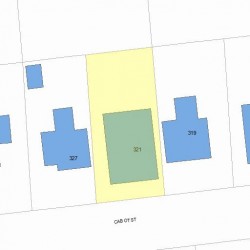 321 Cabot St, Newton, MA 02458 plot plan