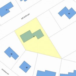 16 Stetson Way, Newton, MA 02468 plot plan