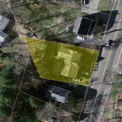 411 Parker St, Newton, MA 02459 aerial view