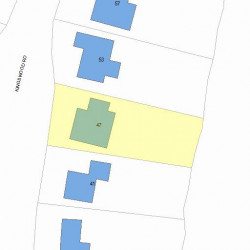 47 Kingswood Rd, Newton, MA 02466 plot plan