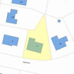 14 Hagen Rd, Newton, MA 02459 plot plan