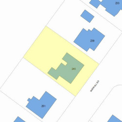 245 Wiswall Rd, Newton, MA 02459 plot plan