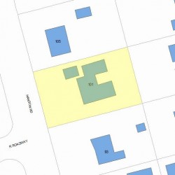 101 Hanson Rd, Newton, MA 02459 plot plan