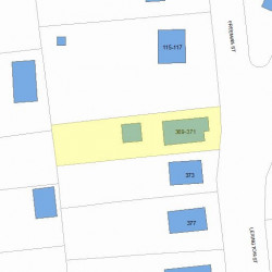 371 Lexington St, Newton, MA 02466 plot plan