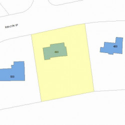 490 Beacon St, Newton, MA 02459 plot plan