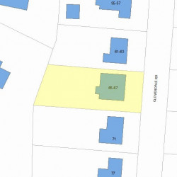65 Cloverdale Rd, Newton, MA 02461 plot plan