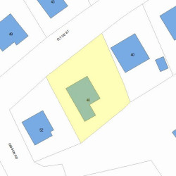 46 Clyde St, Newton, MA 02460 plot plan