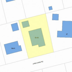 53 Athelstane Rd, Newton, MA 02459 plot plan