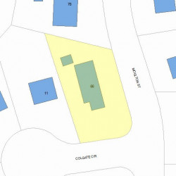 66 Moulton St, Newton, MA 02462 plot plan