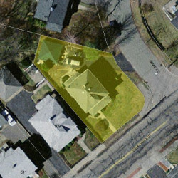 503 California St, Newton, MA 02460 aerial view