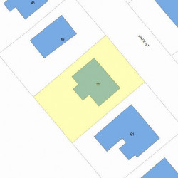 55 Wade St, Newton, MA 02461 plot plan