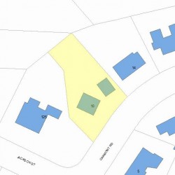 10 Oakmont Rd, Newton, MA 02459 plot plan