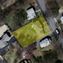 9 Shirley St, Newton, MA 02465 aerial view