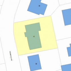 48 Kenwood Ave, Newton, MA 02459 plot plan