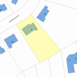 78 Roundwood Rd, Newton, MA 02464 plot plan