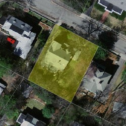 22 Berwick Rd, Newton, MA 02459 aerial view
