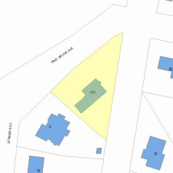 100 Pine Grove Ave, Newton, MA 02462 plot plan