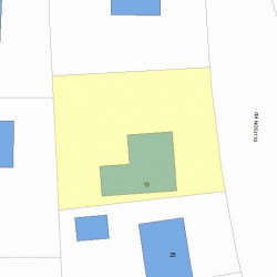 19 Ellison Rd, Newton, MA 02459 plot plan