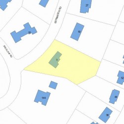 9 Estabrook Rd, Newton, MA 02465 plot plan