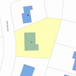 90 Olde Field Rd, Newton, MA 02459 plot plan