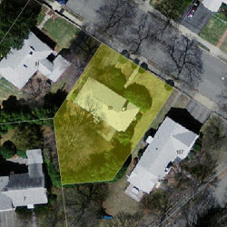 89 Stanley Rd, Newton, MA 02468 aerial view