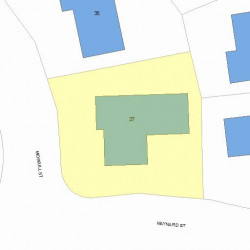 27 Morrill St, Newton, MA 02465 plot plan