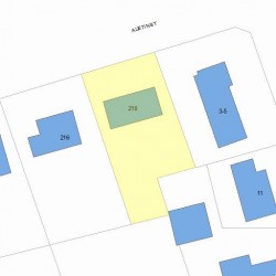210 Austin St, Newton, MA 02465 plot plan