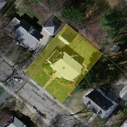 23 Locksley Rd, Newton, MA 02459 aerial view