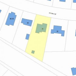 38 Wyman St, Newton, MA 02468 plot plan