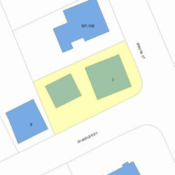3 Chandler St, Newton, MA 02458 plot plan