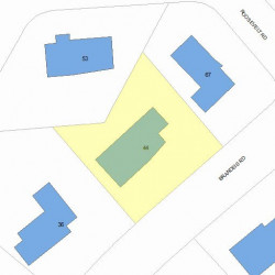 44 Brandeis Rd, Newton, MA 02459 plot plan