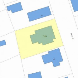 79 Dalby St, Newton, MA 02458 plot plan