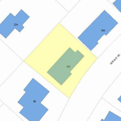 100 Rosalie Rd, Newton, MA 02459 plot plan