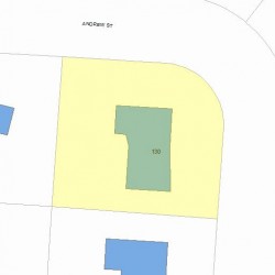 130 Andrew St, Newton, MA 02461 plot plan