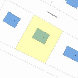 17 Longfellow Rd, Newton, MA 02462 plot plan