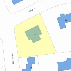 130 Rachel Rd, Newton, MA 02459 plot plan