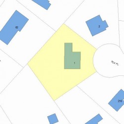 1 Fox Pl, Newton, MA 02459 plot plan