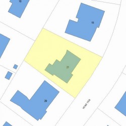 21 Voss Ter, Newton, MA 02459 plot plan