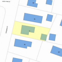 72 Freeman St, Newton, MA 02466 plot plan