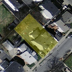 7 Clinton St, Newton, MA 02458 aerial view