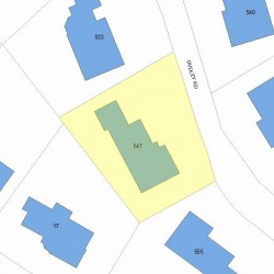 547 Dudley Rd, Newton, MA 02459 plot plan