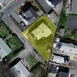 6 Gannon Ct, Newton, MA 02465 aerial view