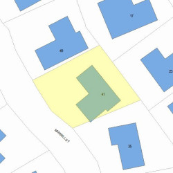 41 Morrill St, Newton, MA 02465 plot plan