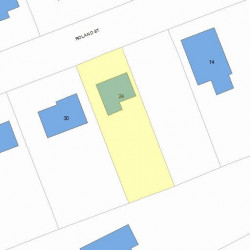 24 Roland St, Newton, MA 02461 plot plan