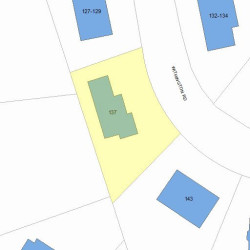 137 Withington Rd, Newton, MA 02460 plot plan